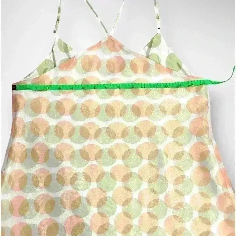 Womens Sensara Slip Dress Size Medium Polka Dot Adjustable Straps NEW - Picture 8 of 8